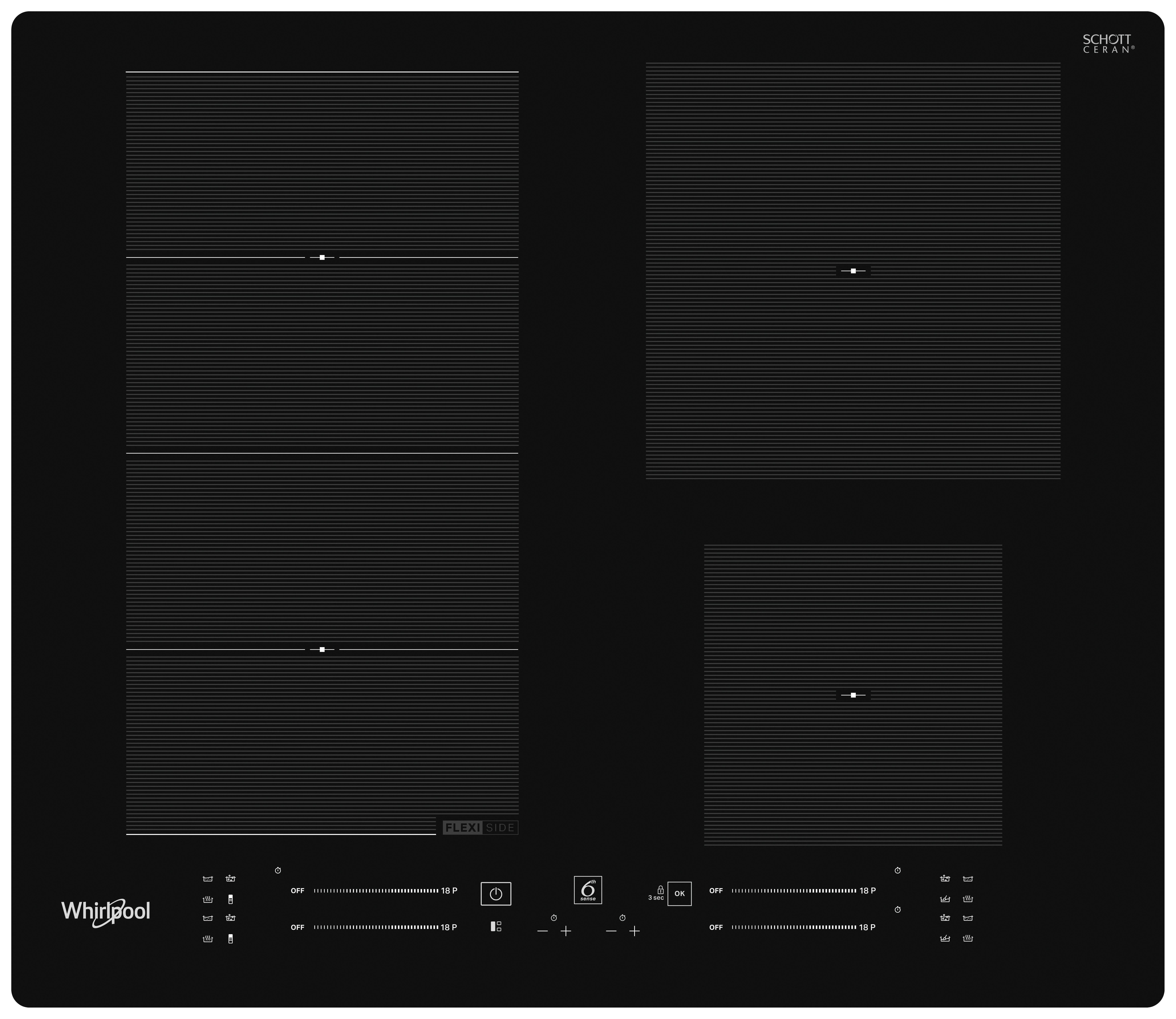 Indukciós Főzőlap Wf S7560 Ne - fekete, Modern (59/5,4/51cm) - Whirlpool