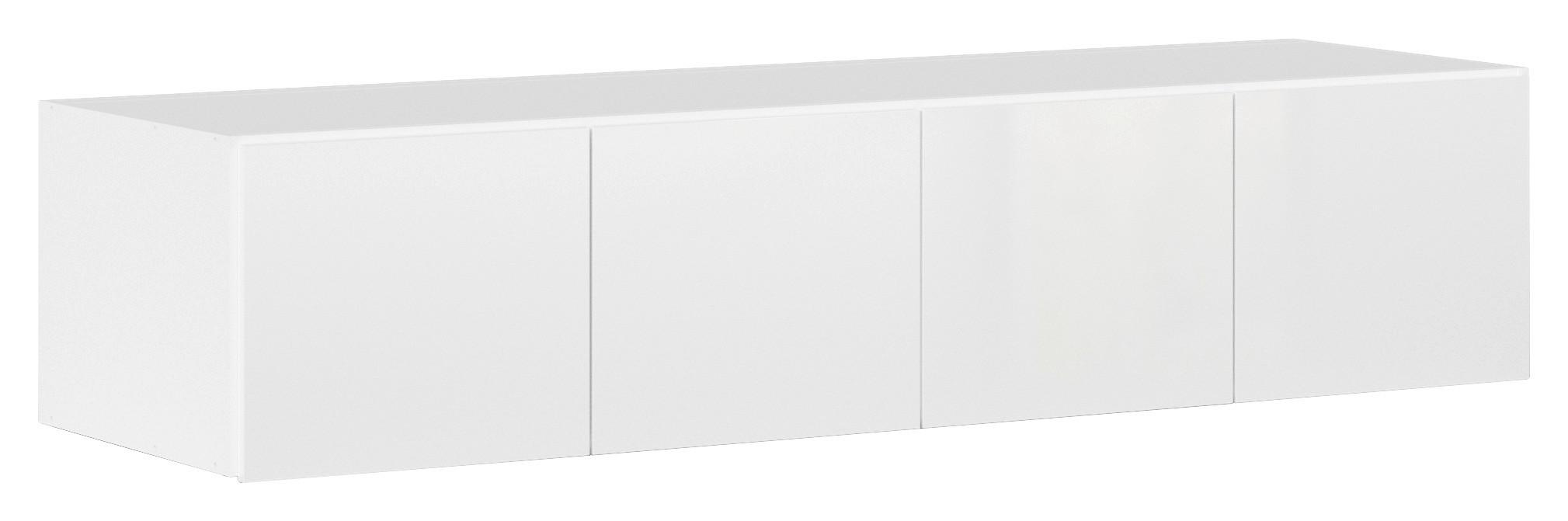 DULAP MAX - alb/alb lucios intens, Konventionell, material pe bază de lemn (181/39/54cm)