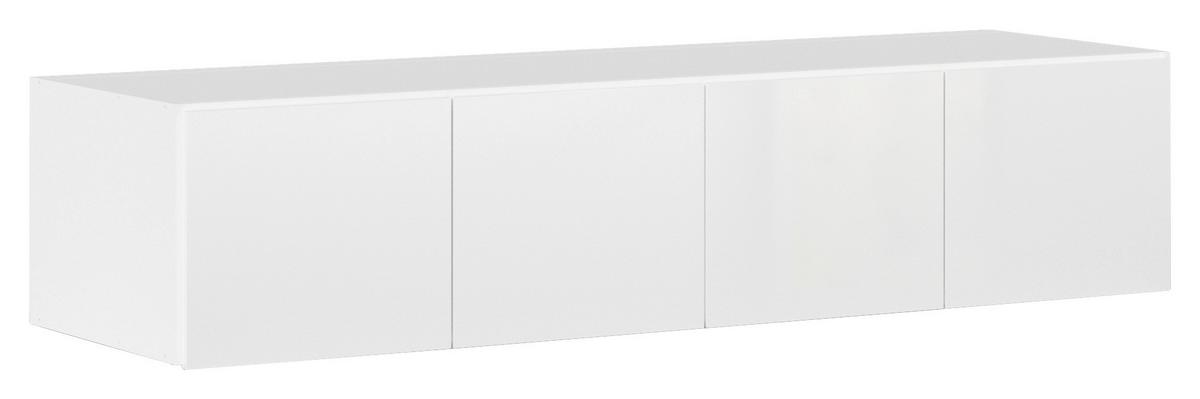 DULAP MAX - alb/alb lucios intens, Konventionell, material pe bază de lemn (181/39/54cm)