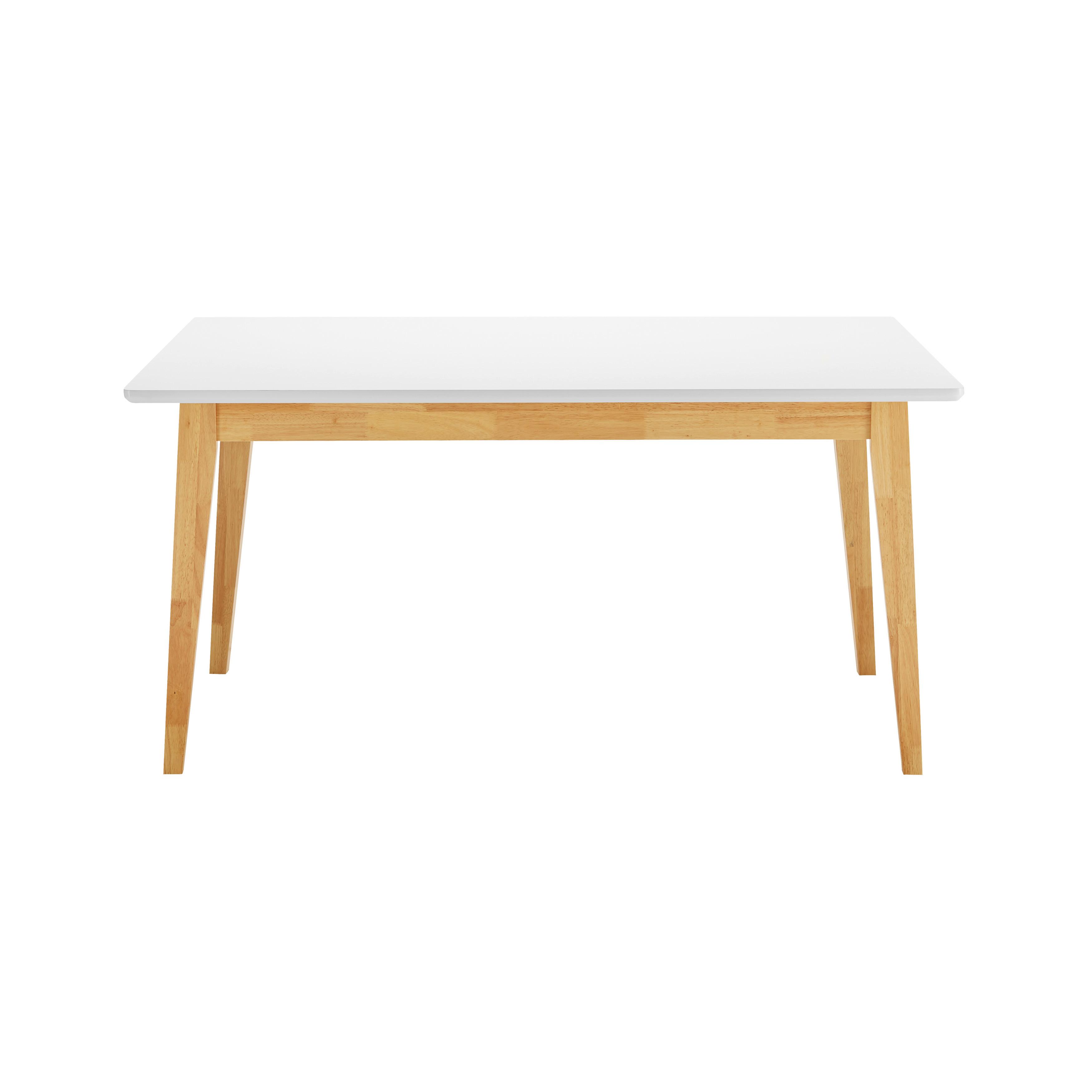 Jedilna Miza Harry, Bela, Naravna - bela, Moderno, les (150/90/75cm) - Bessagi Home