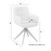 STOL MED ARMSTÖD MAILO - ljusgrå/naturfärgad, Modern, metall/trä (56/92/62cm) - Bessagi Home