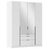 Dulap cu uși rotative ALABAMA - argintiu/alb, Modern, material pe bază de lemn (181/229/54cm) - Modern Living