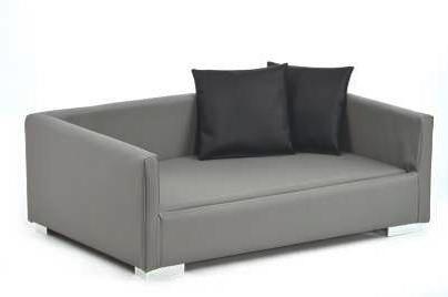 Hundesofa in Grau 'Lucky' ca. 65x100x32 cm - Schwarz/Grau, Basics, Kunststoff (65/100/32cm)