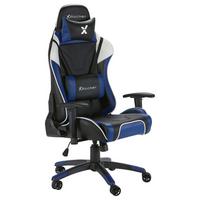 Gamingsessel Agility ca. 59,9x122x66cm Blau/Schwarz - Blau/Schwarz, MODERN, Kunststoff/Textil (59,9/122/66cm) - X Rocker