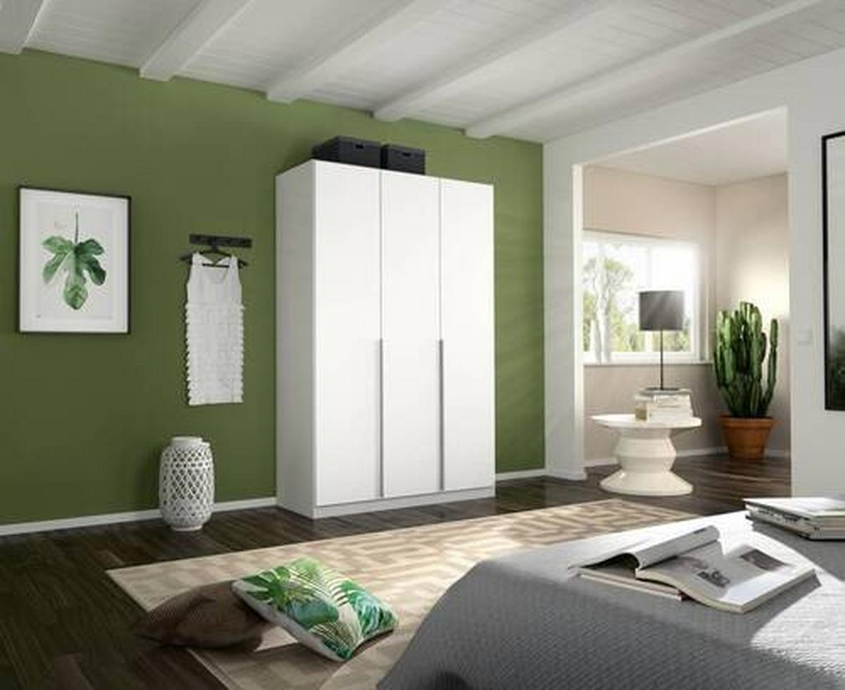 DULAP USI ROTATIVE ALABAMA - alb, Modern, material pe bază de lemn (136/229/54cm) - Modern Living