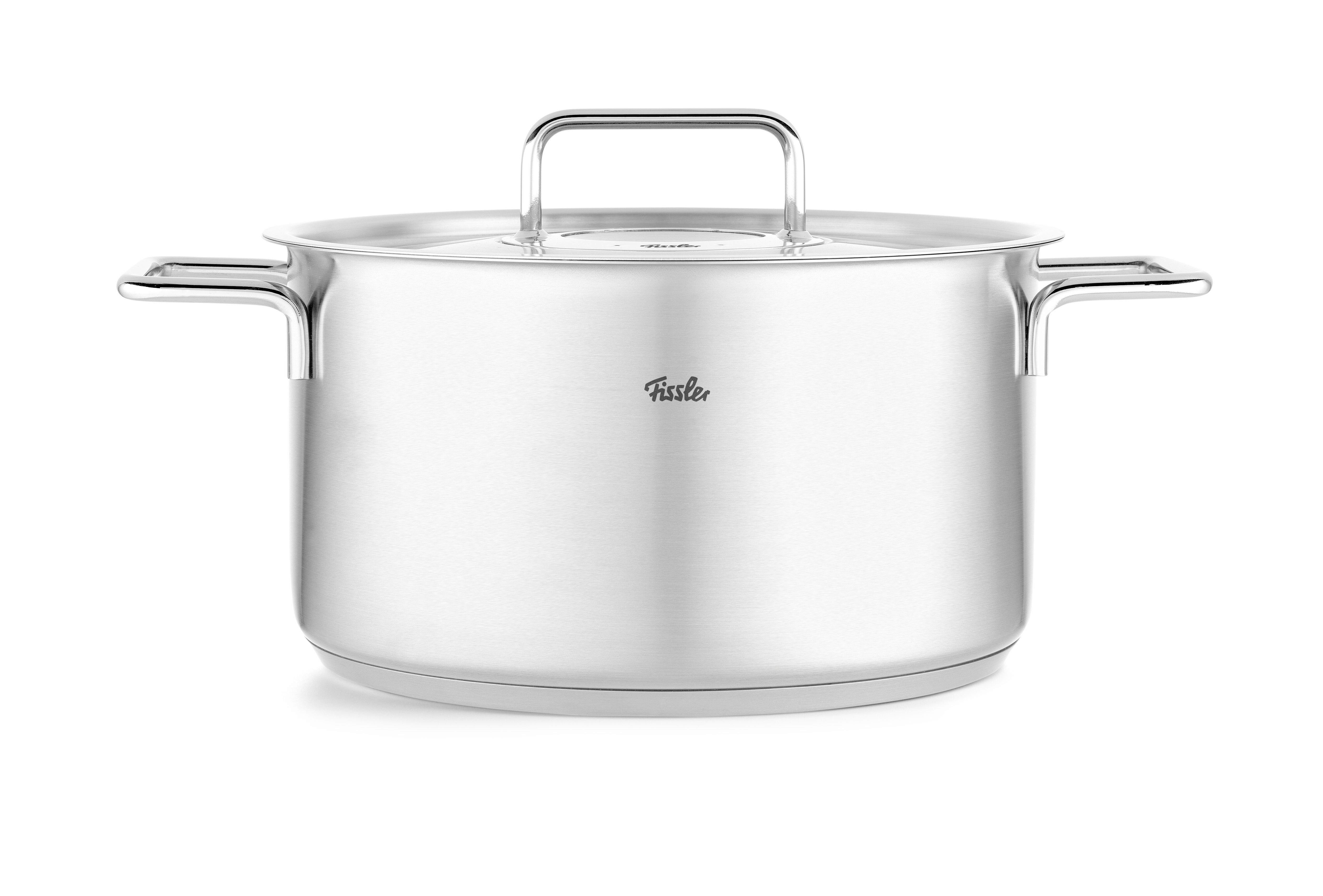 GARNEK 086-114-24-000/0 FISSLER - kolor srebrny, Basics, metal (24cm) - Fissler