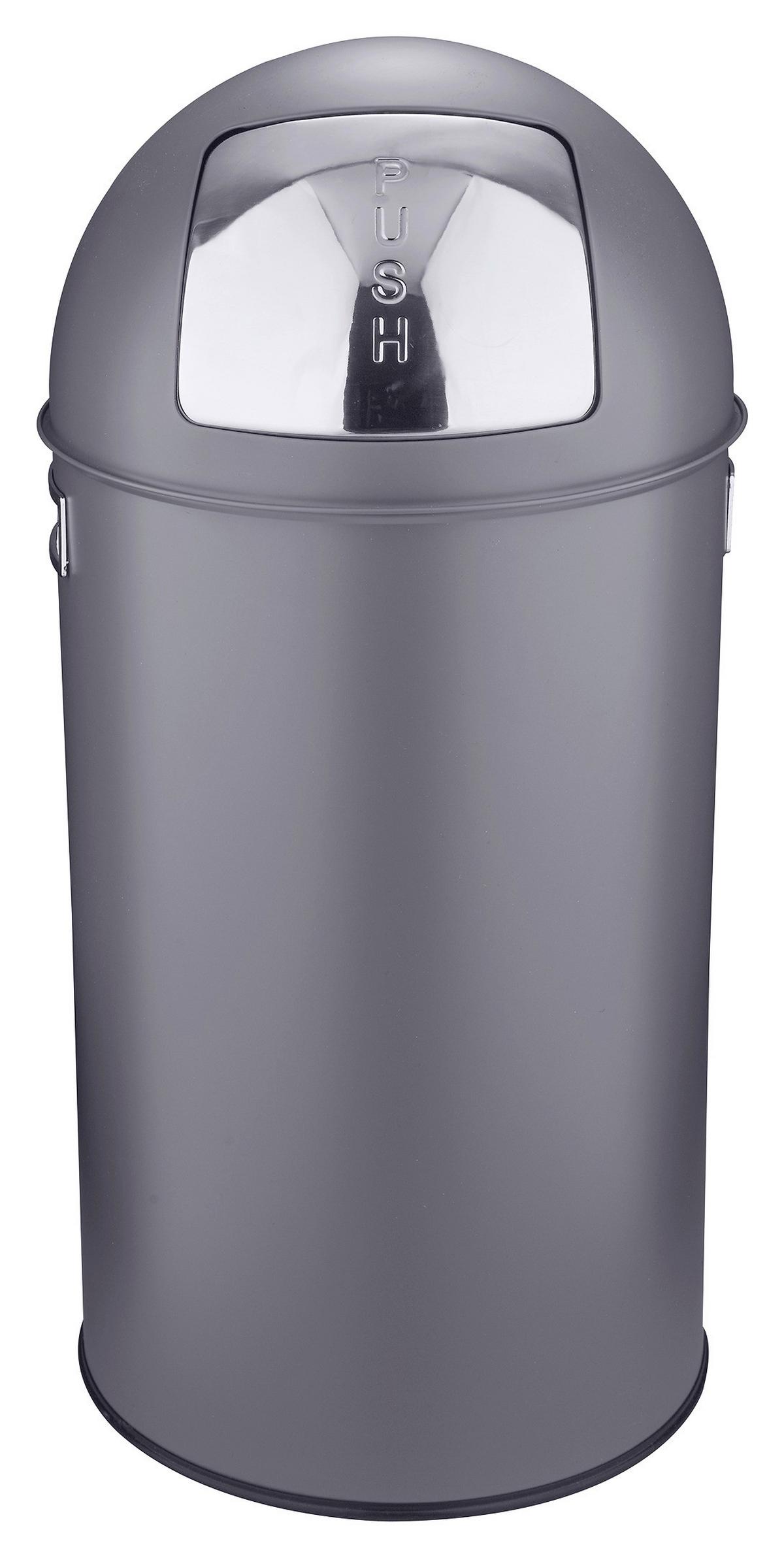 KOSZ NA ODPADY PREMIUM TOSS - szary, Konventionell, metal (34/74cm) - P & B