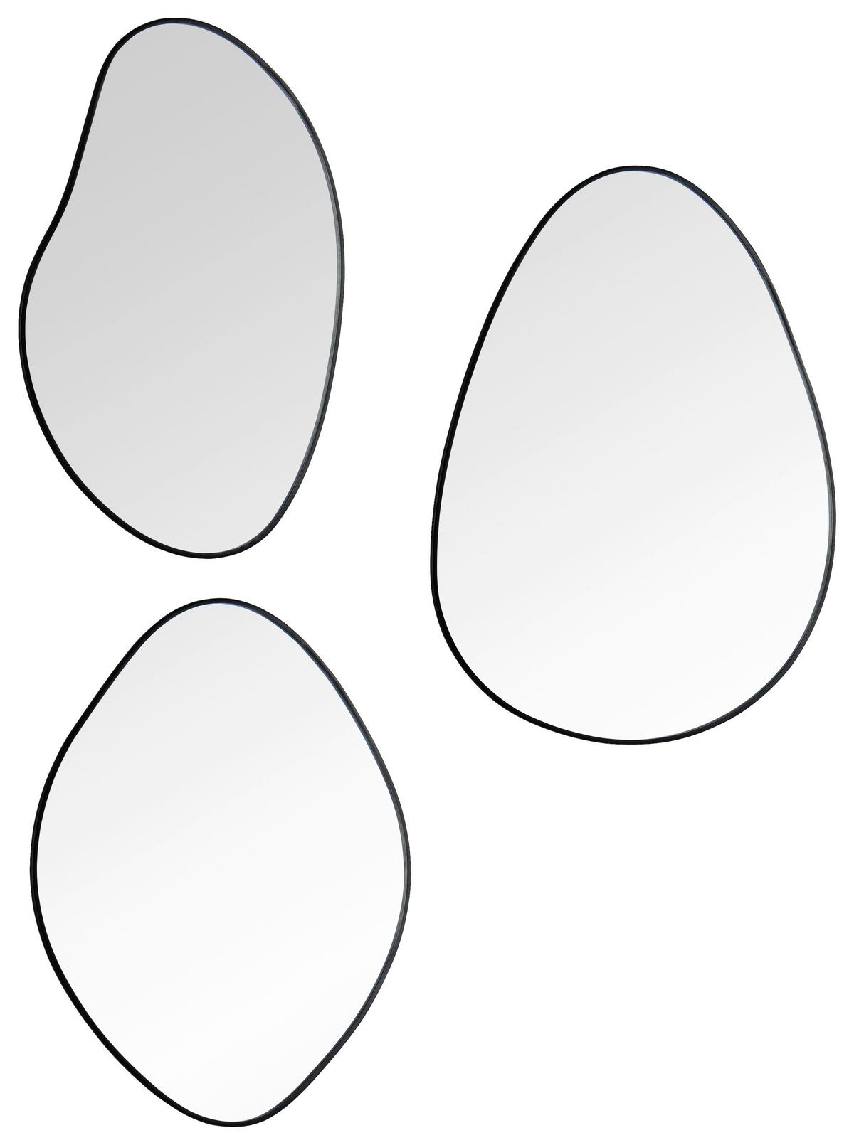 ZESTAW LUSTER VIOLA - czarny, Modern, metal/szkło (28/22/0,4cm)