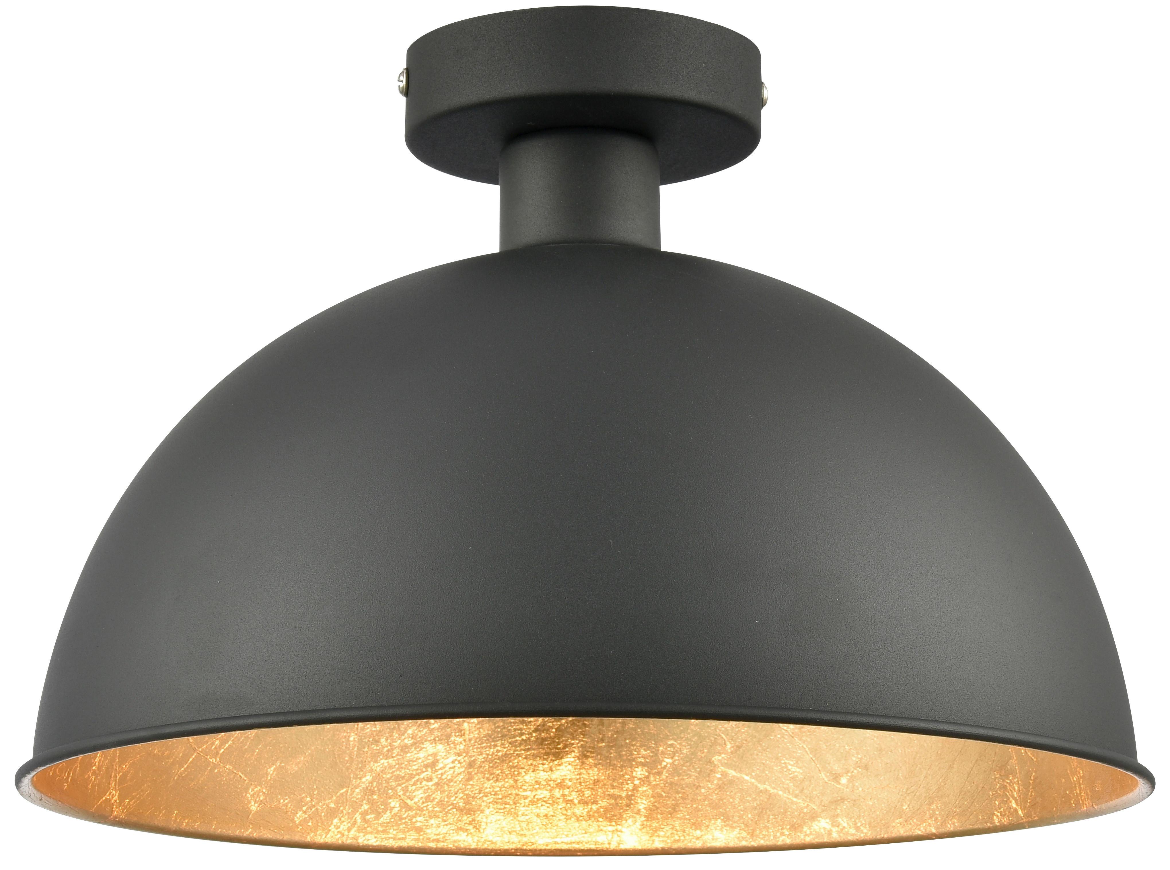 Mennyezeti Lámpa Blasi - Arany/Fekete, Lifestyle, Fém (31/20,5cm) - Modern Living
