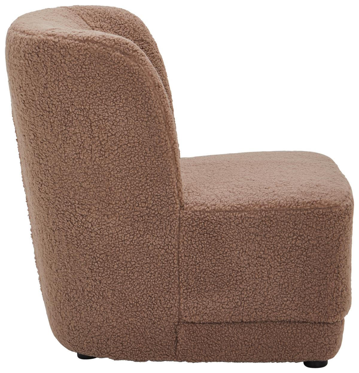 FOTEL POLSTER - taupe, Design, drewno/tkanina (64/71cm) - MID.YOU