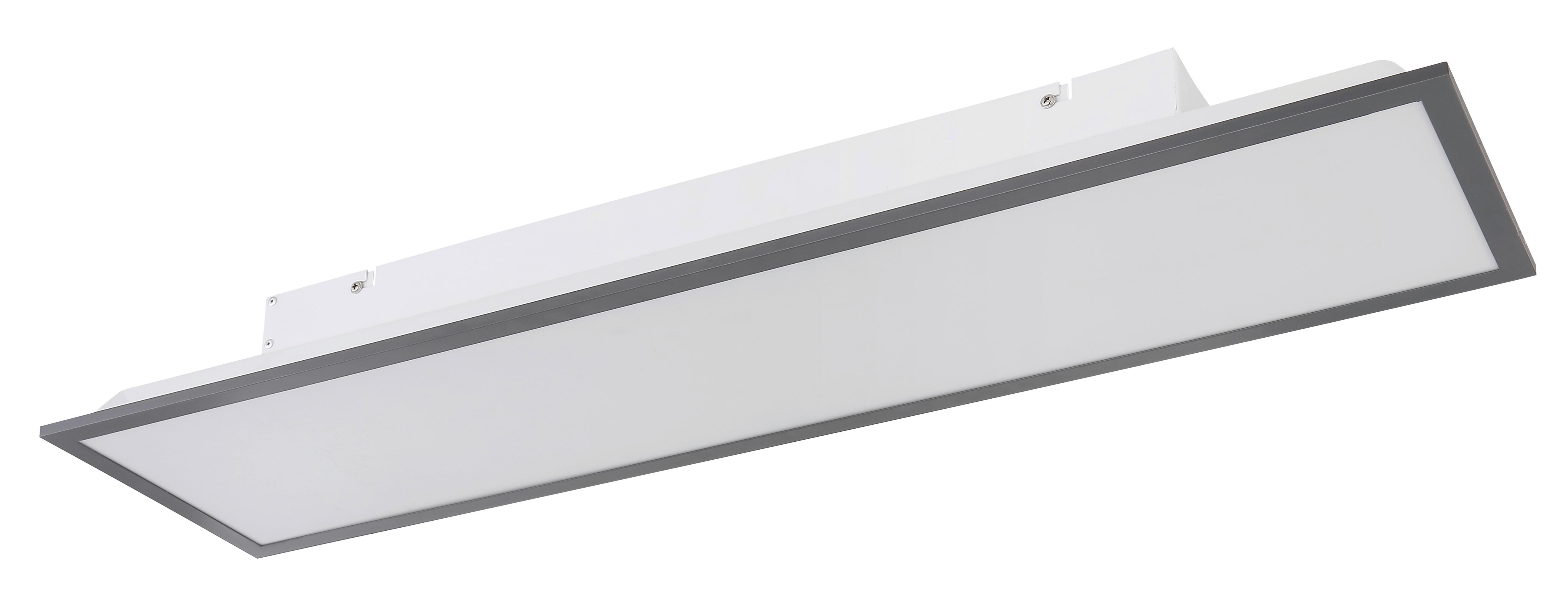 LED-Deckenleuchte Doro max. 24 Watt - Opal/Graphitfarben, Basics, Kunststoff/Metall (80/20/7,5cm)