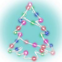 LED Karácsonyi Ablakdísz Tree Kid 502 B/m - többszínű, Basics, műanyag/fém (28/33cm)