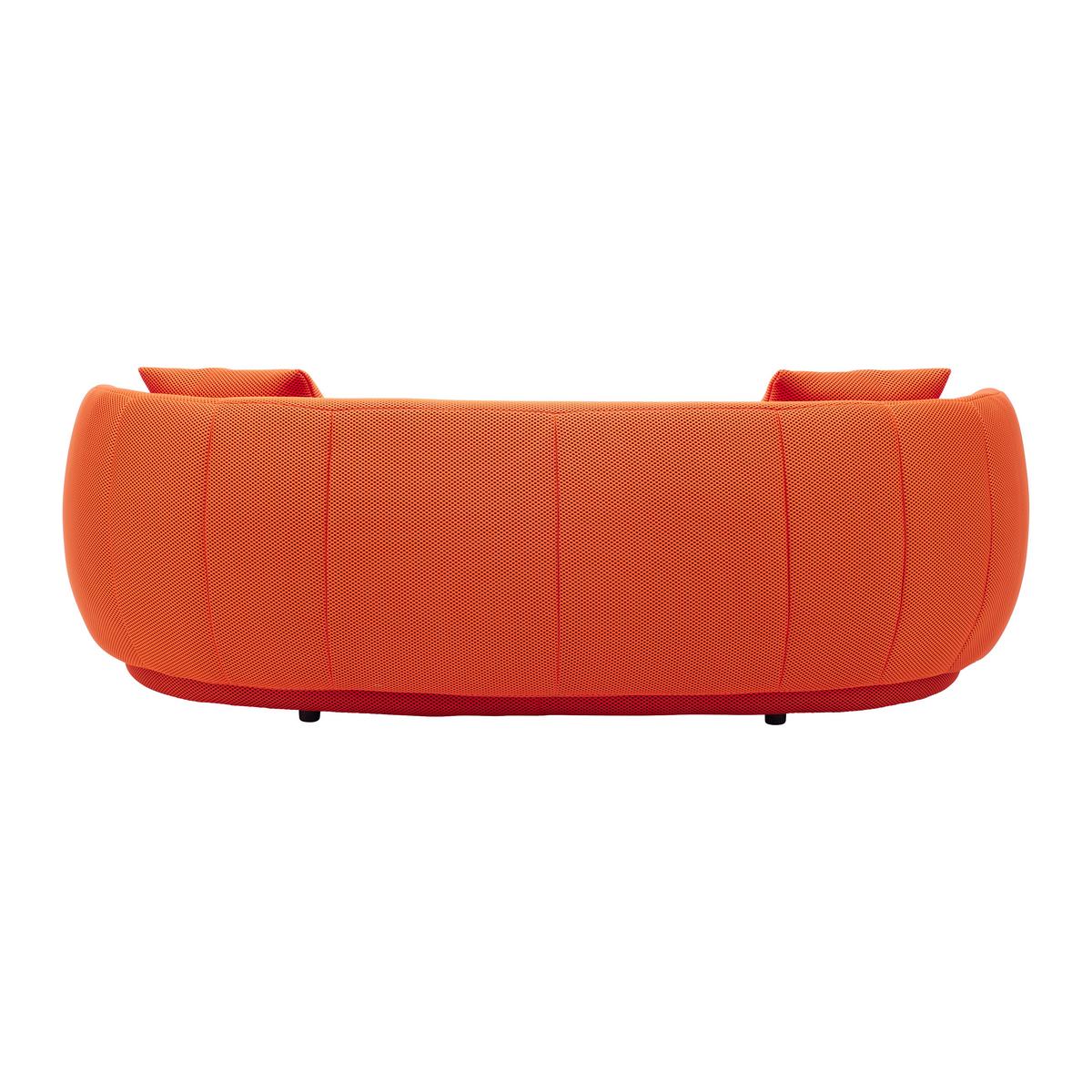 Bigsofa Leonas Mesh Orange, inkl. 2 Kissen - Schwarz/Orange, MODERN, Kunststoff/Textil (235/72/110cm) - Mömax