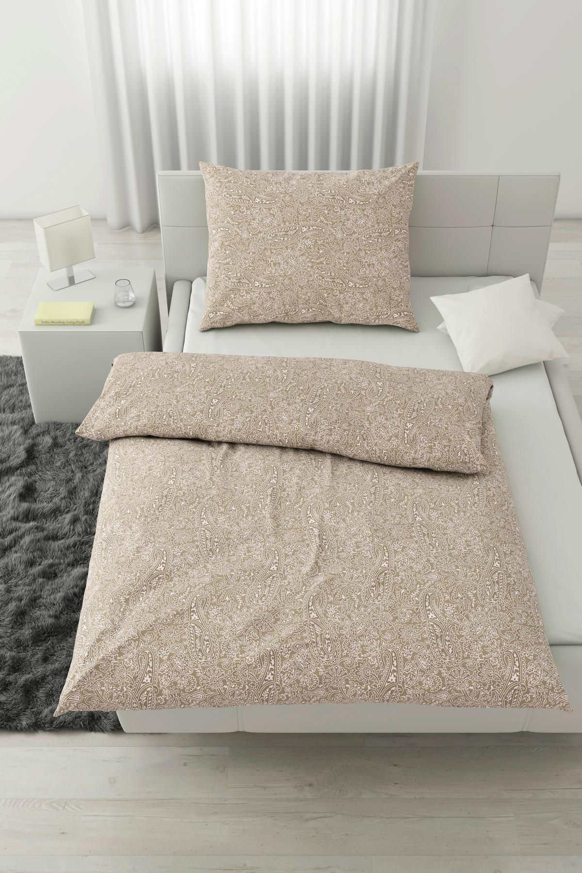 BETTWÄSCHESET LAYLA - Beige, Konventionell, Textil (160/210cm) - Modern Living