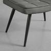 Hocker Gunvor Grau - Schwarz/Grau, Modern, Holz/Textil (59,5/39/40cm) - Mömax
