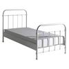Kinder-/Juniorbett New York ca. 90x200 cm Weiß - Weiß, ROMANTIK / LANDHAUS, Holzwerkstoff/Metall (90/200cm) - Vipack