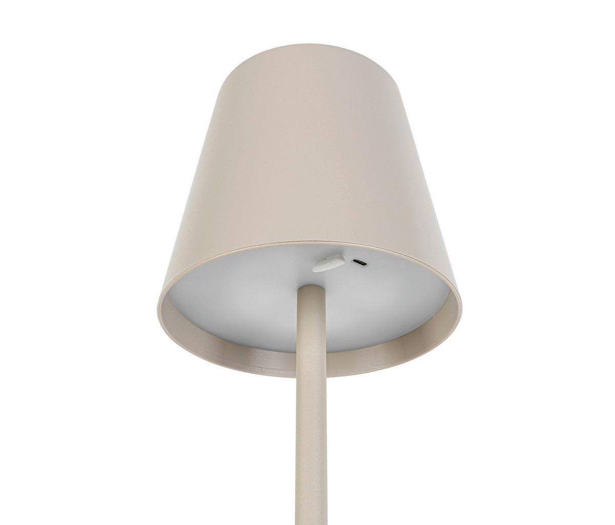 LED-Außenleuchte Ausi Sandfarben max. 4 Watt - Sandfarben, Modern, Kunststoff/Metall (22/130cm) - Mömax