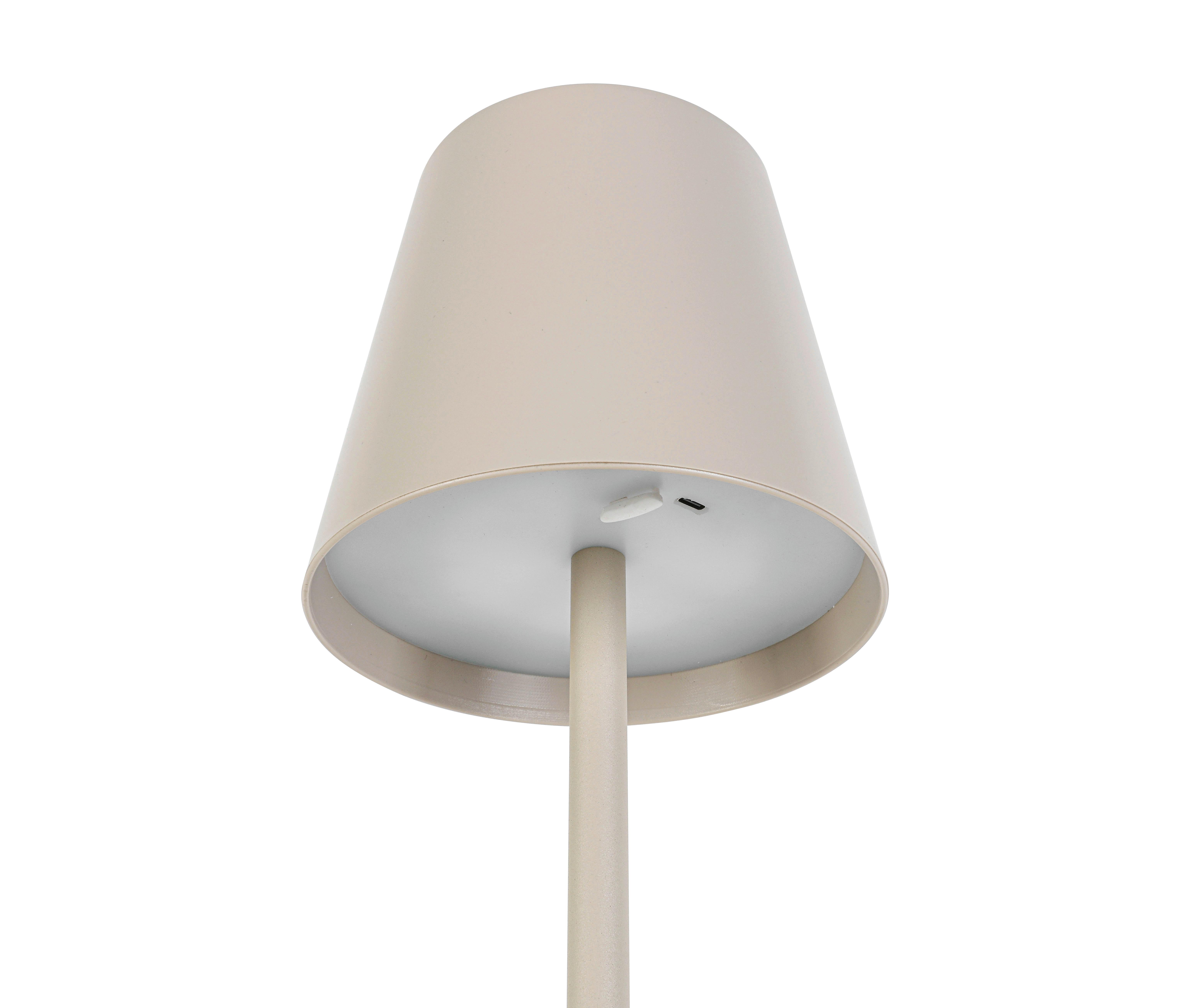 LED-UTOMHUSLAMPA AUSI - sandfärgad, Modern, metall/plast (22/22/130cm) - Mömax