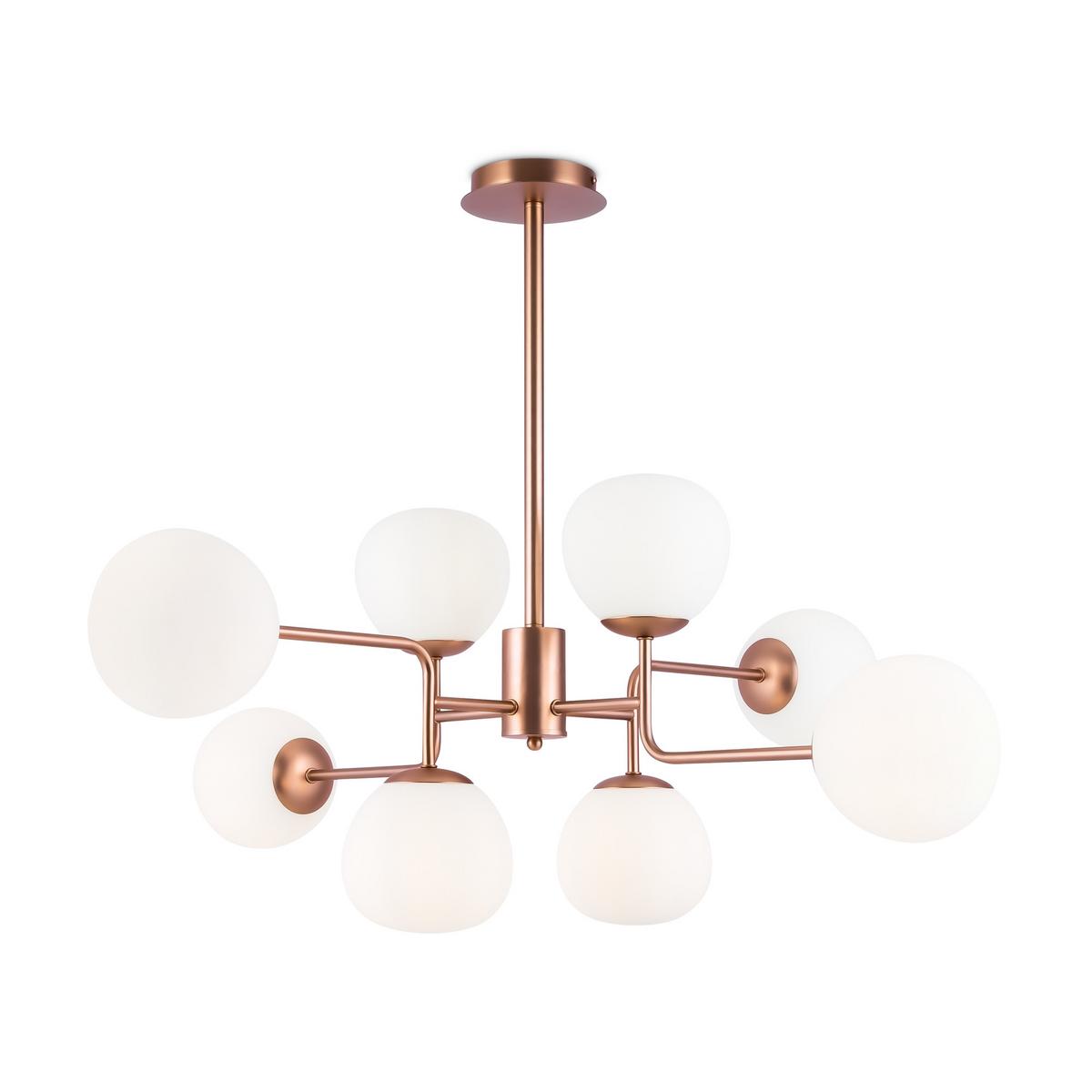 Kronleuchter Erich Messingfarben max. 40 Watt - Messingfarben, Trend, Glas/Metall (96/26,5/57cm) - MAYTONI