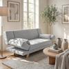 SCHLAFSOFA FUNKY - Hellgrau/Naturfarben, MODERN, Holz/Textil (183/73/79cm) - Bessagi Home
