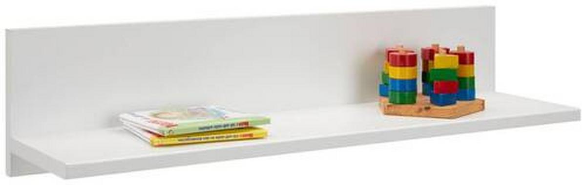 Wandregal in Weiss - Weiss, Holzwerkstoff (92/22/24cm) - Premium Living