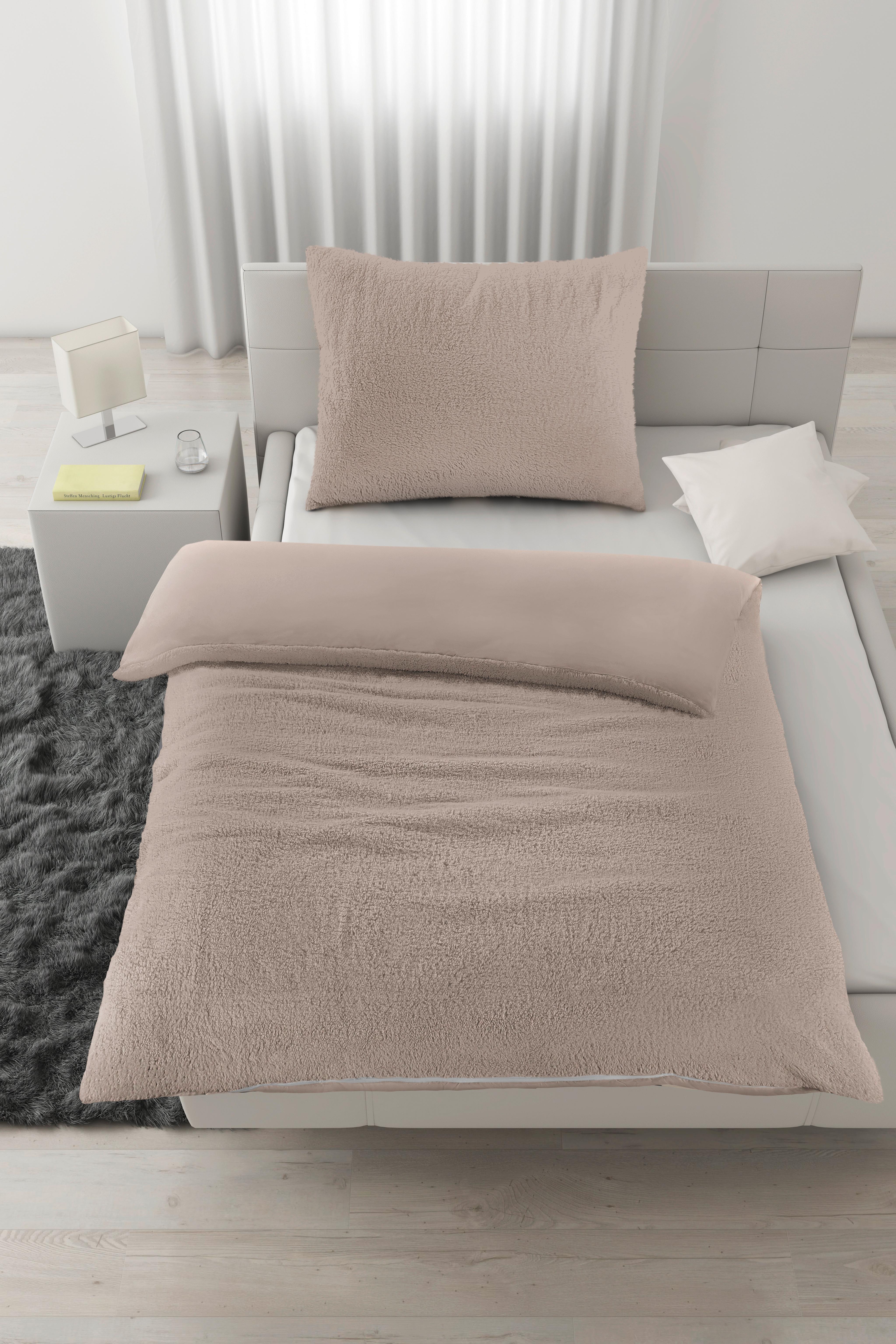 Ágyneműhuzat-garnitúra Teddy - homok, textil (140/200cm) - Modern Living