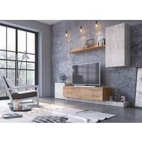 Regal Rimini - crna, Moderno, pločasti materijal (253,9/196,3/42cm) - Modern Living
