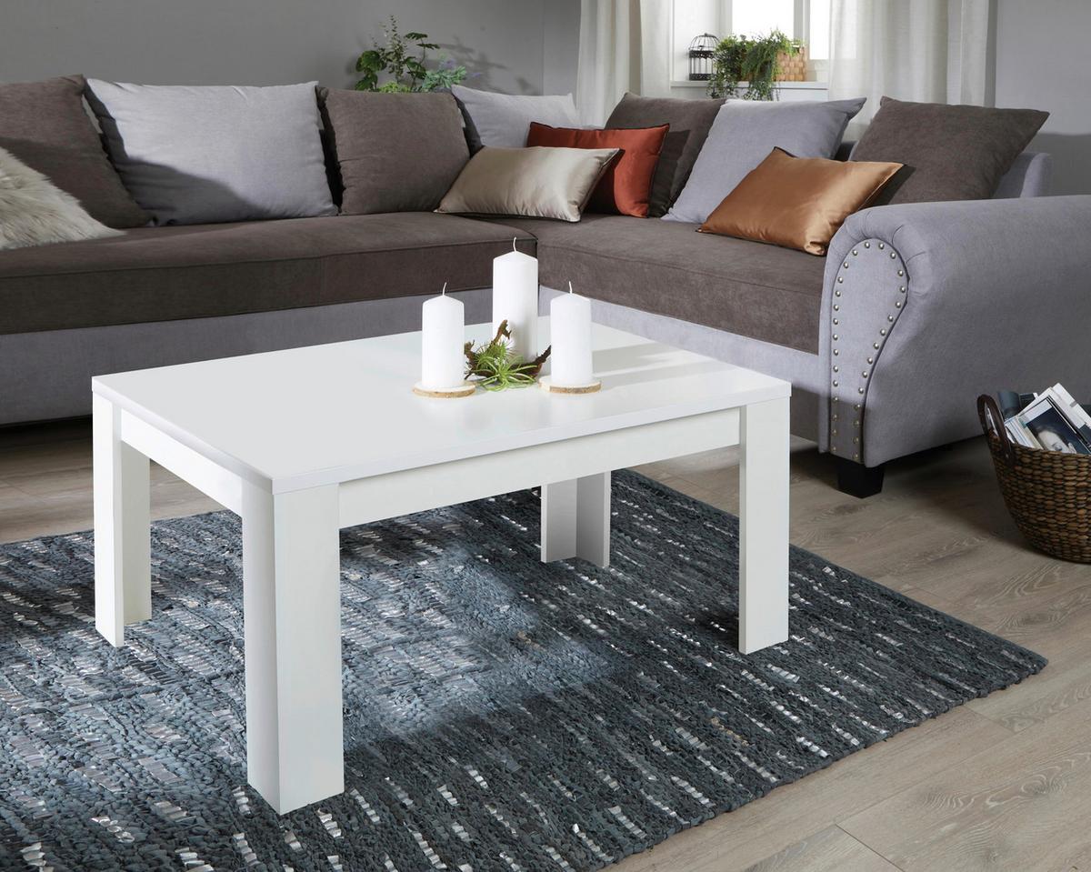 Dohányzóasztal Fehér Színű Dalos - fehér, Konventionell, faalapú anyag (90/45,5/50cm)