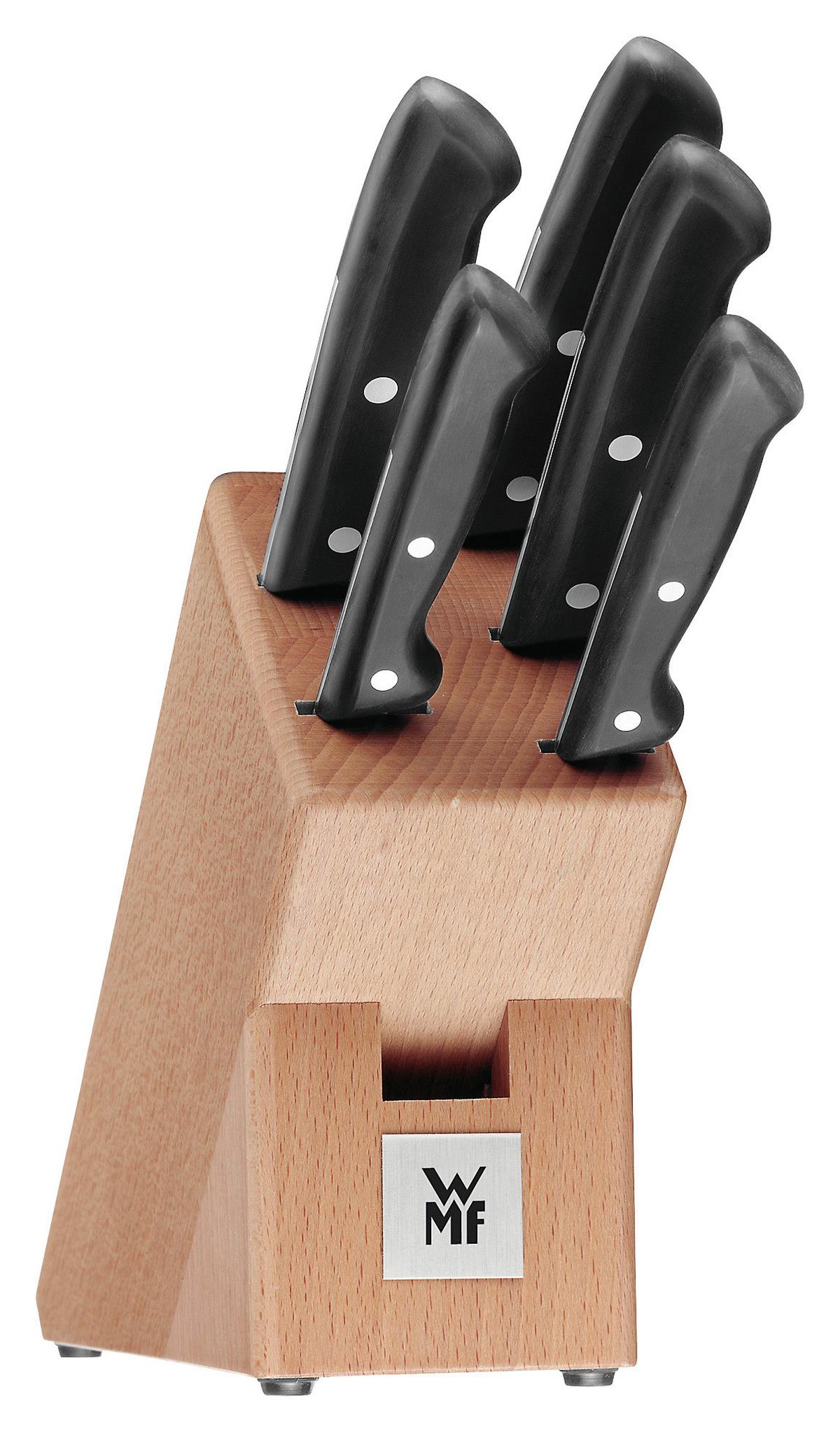 BLOK NA NOŻE 1874699990 - kolor naturalny/czarny, Konventionell, metal/drewno - WMF