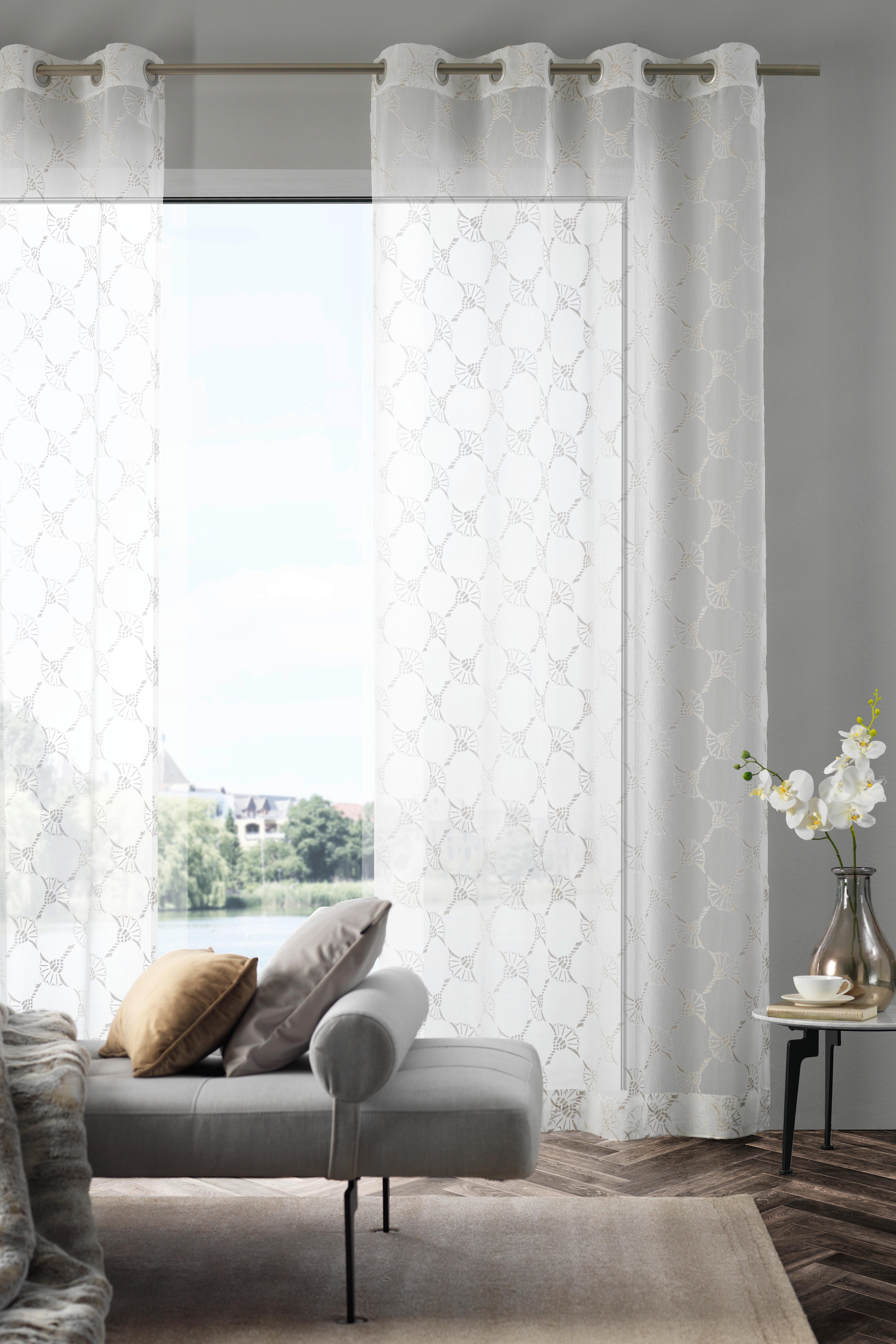 ZASŁONA NA PRZELOTKACH J-AIRY JOOP! - kolor naturalny, Design, tkanina (140/250cm) - Joop!