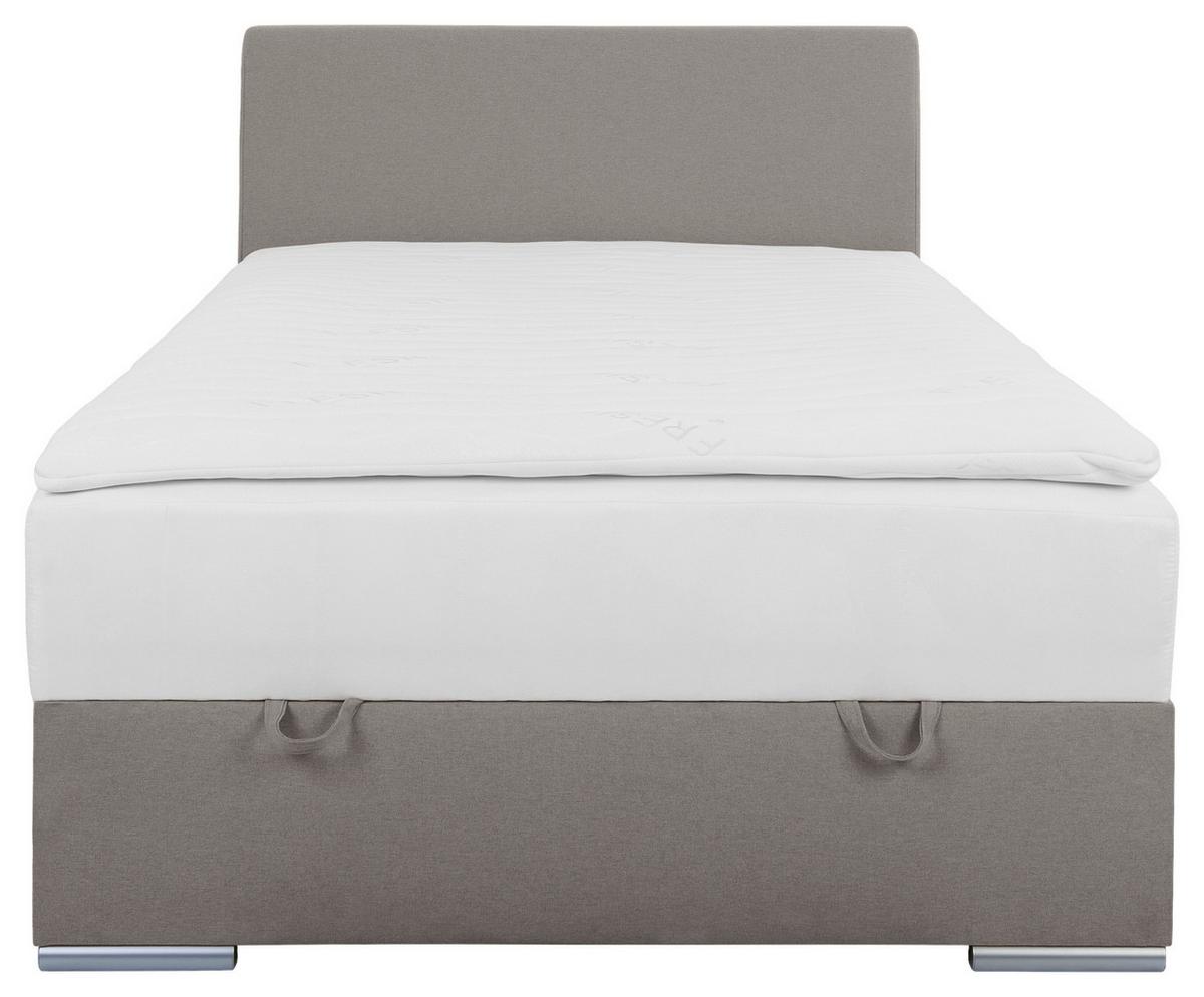 Tapecirani Krevet Cosi - boje kroma/taupe, Konvencionalno, drvo/metal (120/200cm)