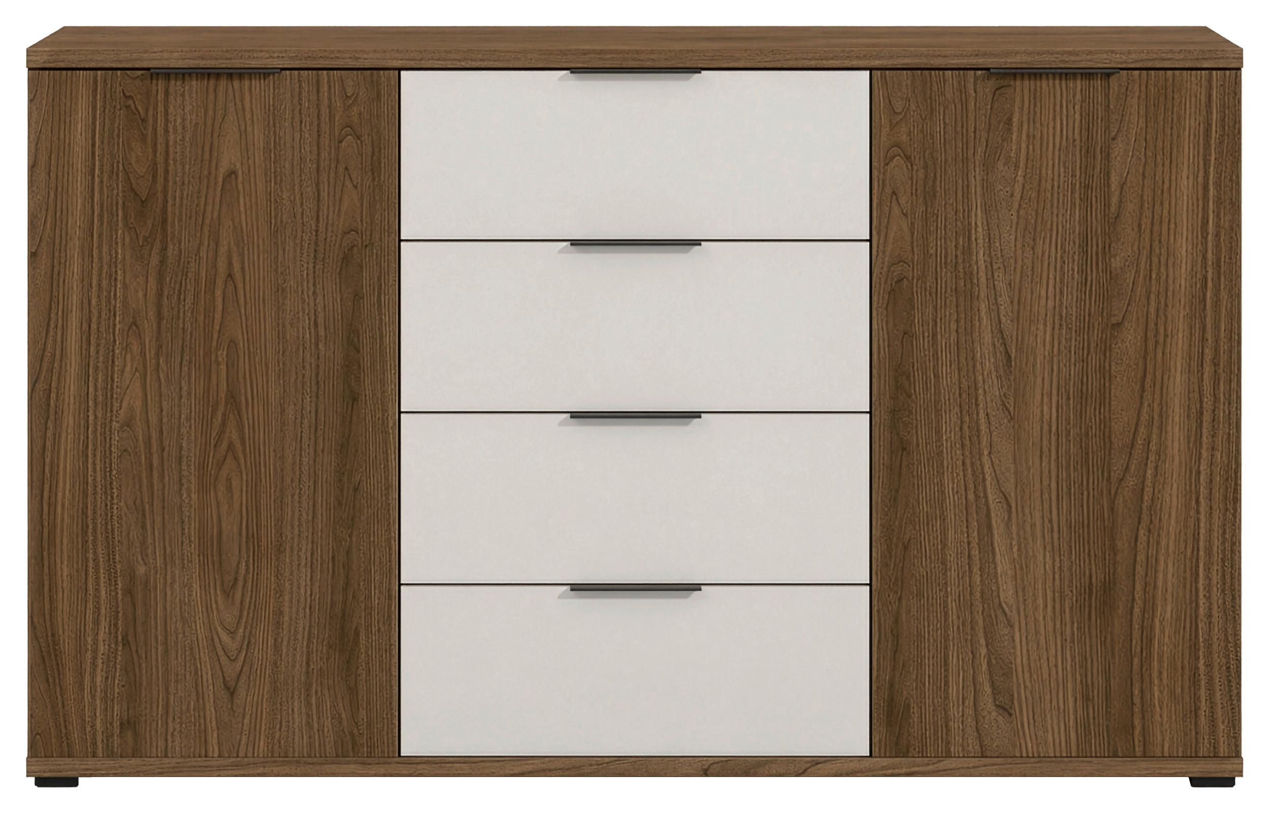 Kommode Ravenna Nussbaumfarben/Kaschmir - Kaschmir/Nussbaumfarben, KONVENTIONELL, Holzwerkstoff/Kunststoff (150/91/38cm) - Mömax