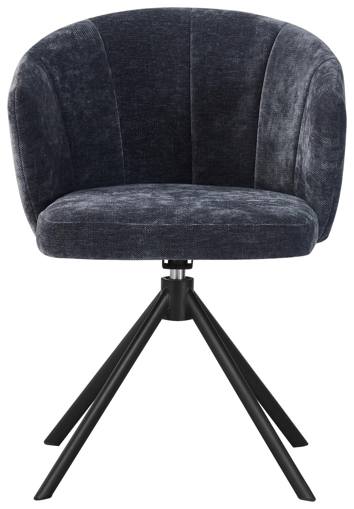Stolica Marly - tamno siva/crna, Design, metal/tekstil (59/78/63cm) - Premium Living