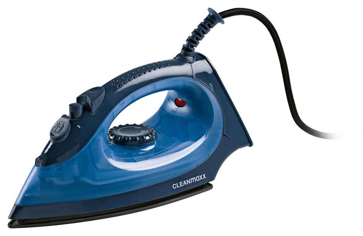 Dampfbügeleisen Cleanmaxx Blau max. 2200 Watt - Blau, Basics, Kunststoff/Metall (25/12/10cm)
