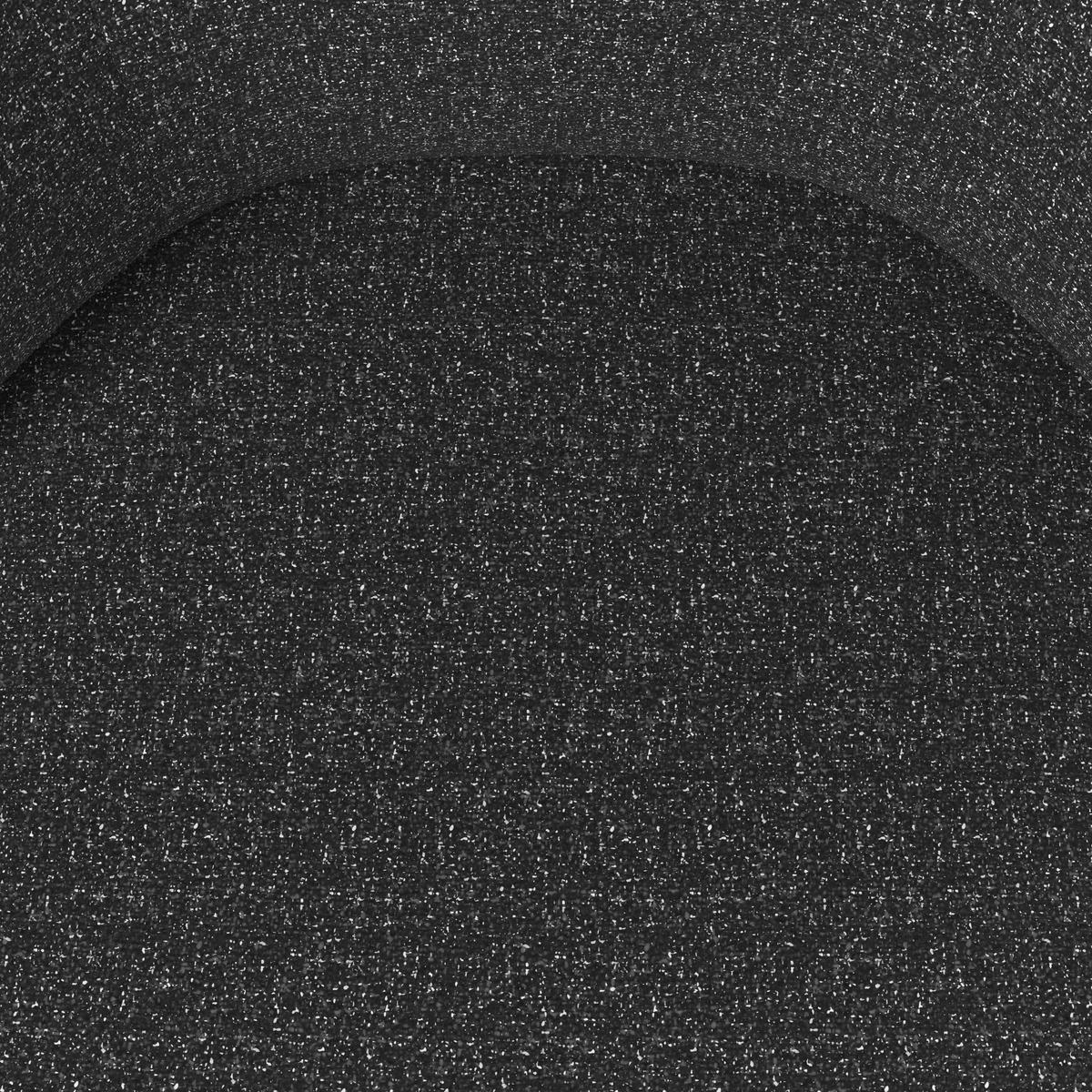 Karosszék Forgatható Karo - fekete, Modern, textil/fém (58/88/65cm) - Bessagi Home