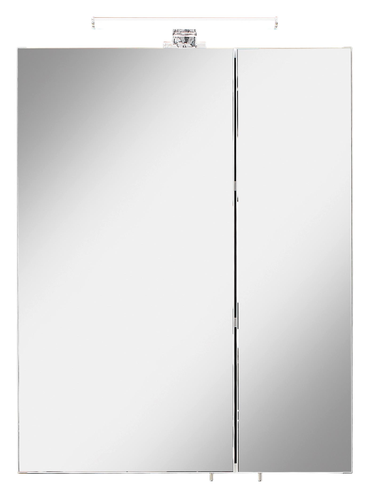 SZAFKA Z LUSTREM XO 1200 - dąb artisan/kolor chromowy, Konventionell, materiał drewnopochodny/metal (55/70/20cm) - Xora