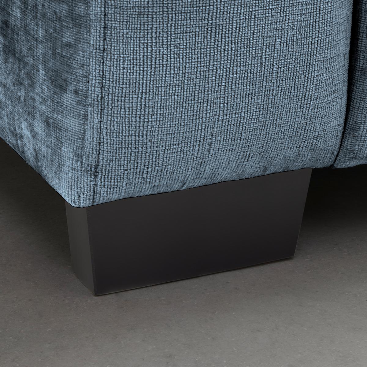 Bigsofa Matteo Petrol - Petrol/Schwarz, Modern, Holz (246/93/124cm) - Based