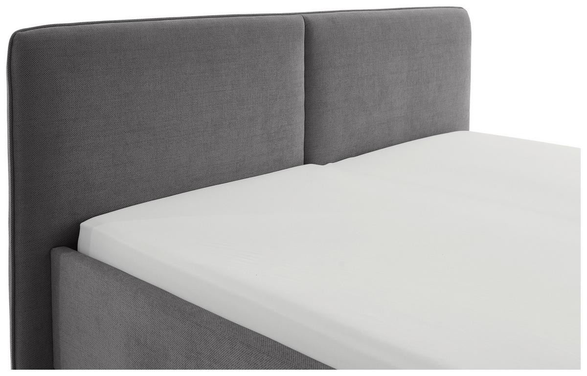 Polsterbett Palma Anthrazit ca. 180x200cm - Anthrazit, Konventionell, Holz/Textil (180/200cm) - Premium Living
