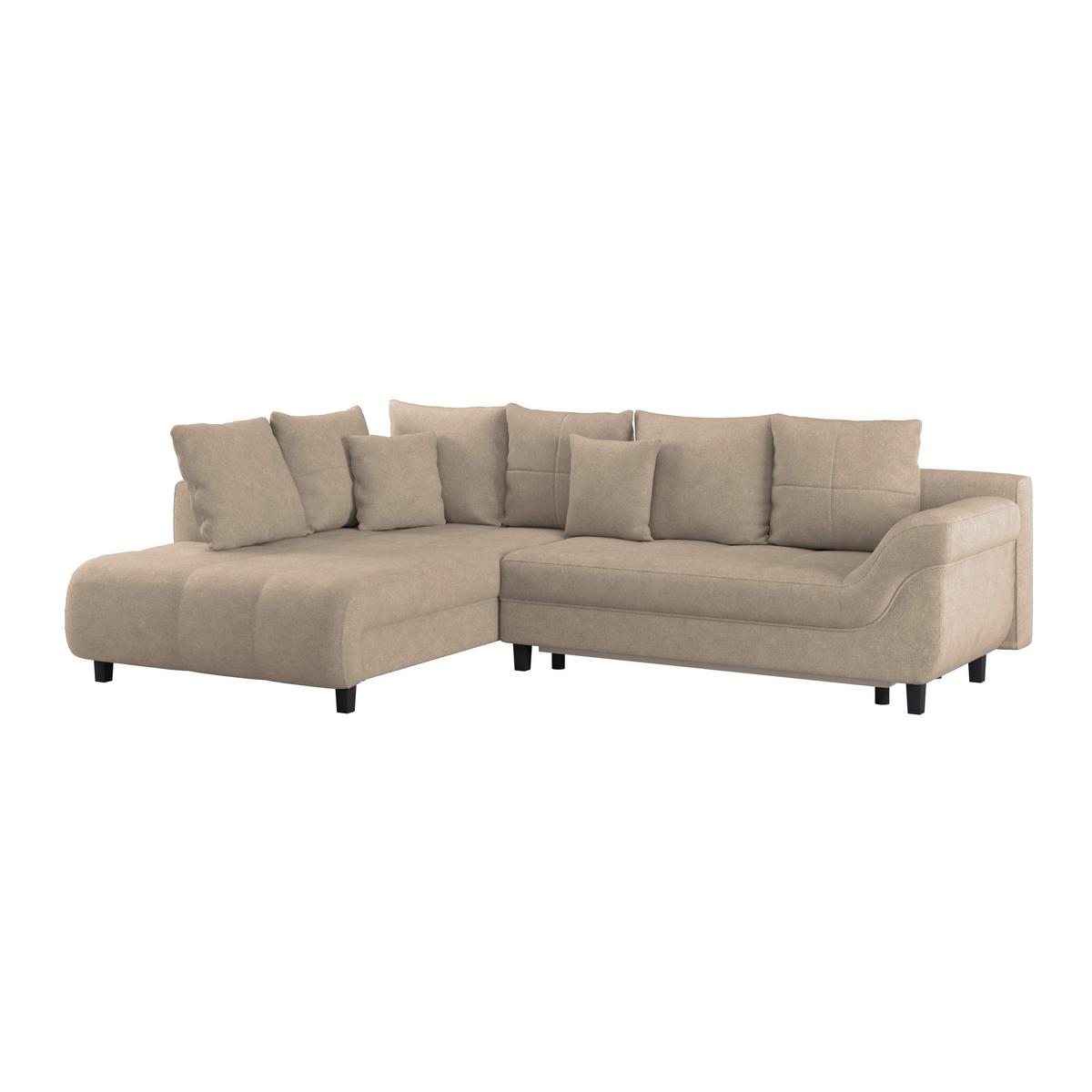 Colțar MENDOZA - bej, Design, textil (197/309cm) - Modern Living