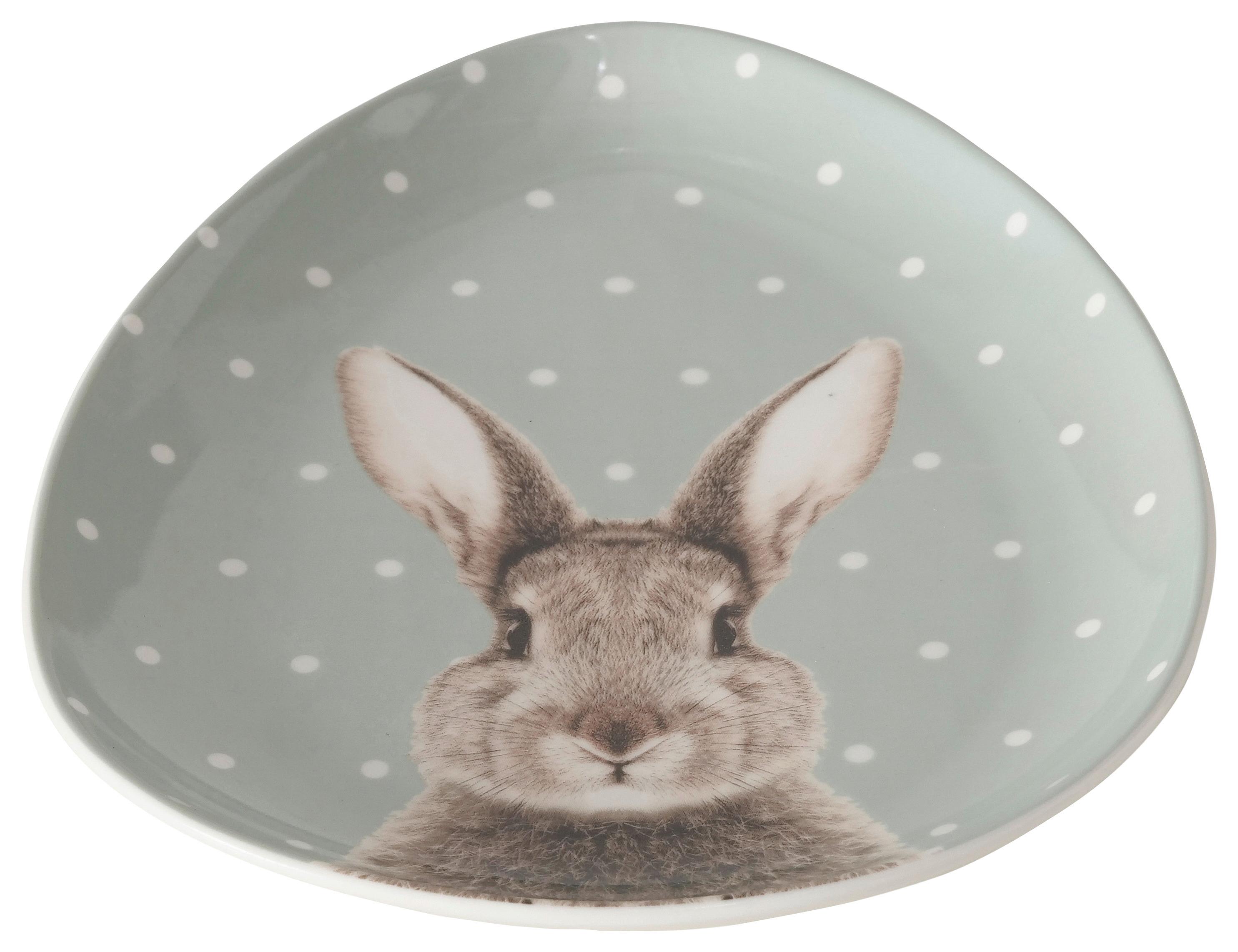 Tányér Fluffy - mentazöld/fehér, Basics, kerámia (16/20/2cm) - Modern Living