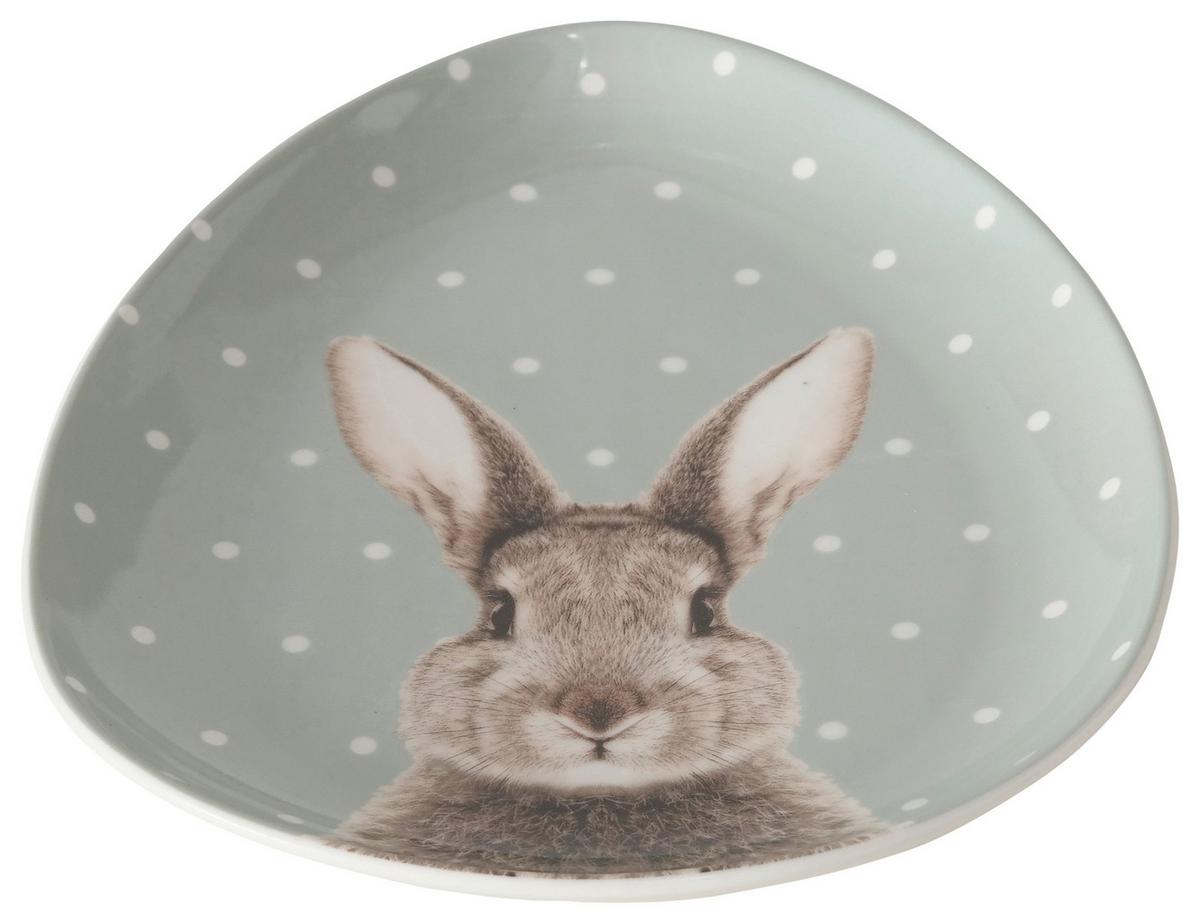 Tányér Fluffy - mentazöld/fehér, Basics, kerámia (16/20/2cm) - Modern Living