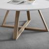 SOFFBORD MATTIA - vit/ekfärgad, Modern, trämaterial/trä (80/80/39cm) - Bessagi Home