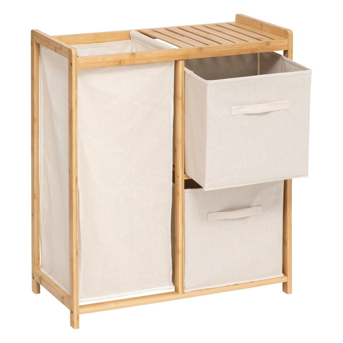 Etajeră Tidy cca. 66x78 cm - bej/culoare natur, Basics, lemn (66/33/78,5cm)