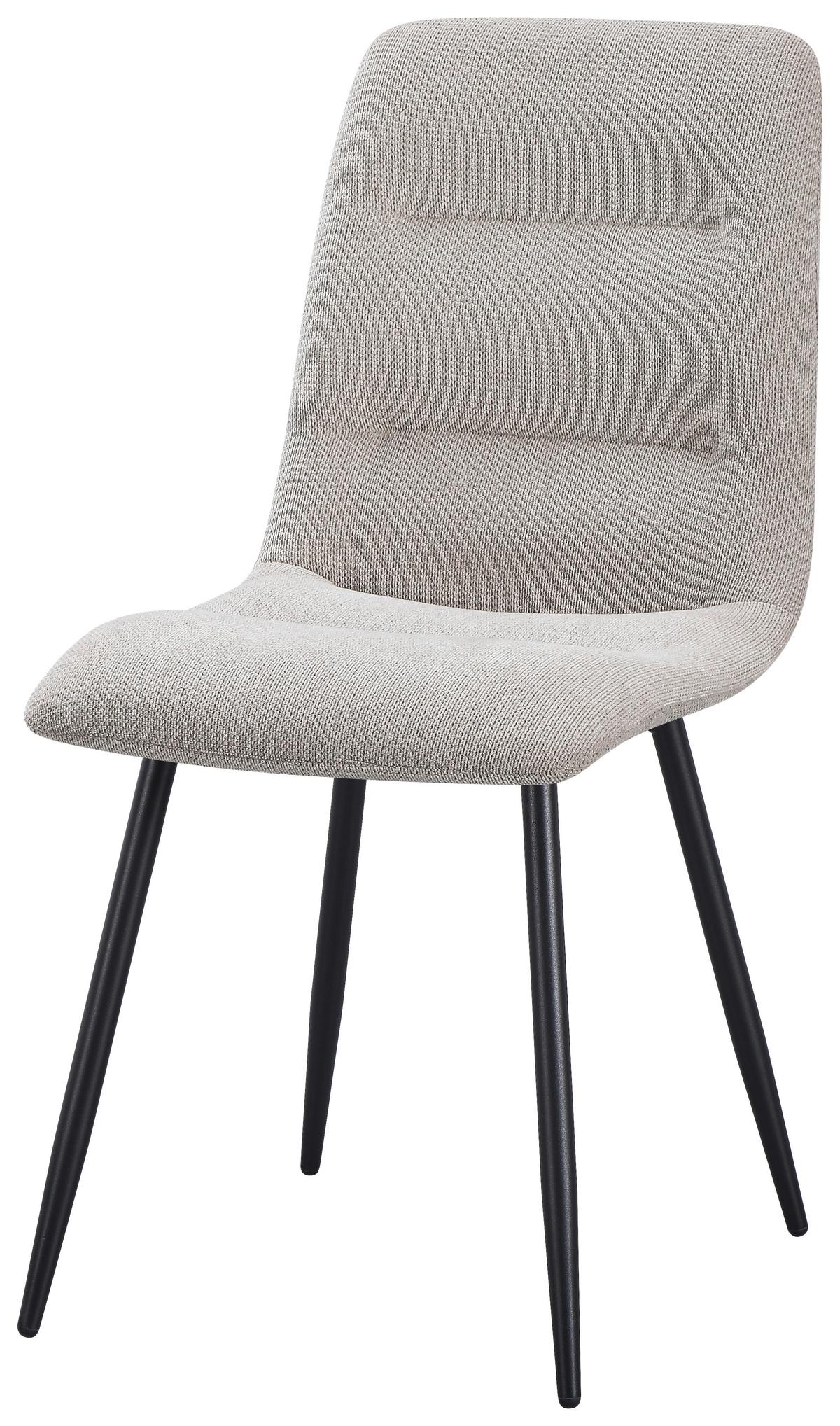 Scaun TINA - bej/negru, Modern, metal/textil (45/86/58cm) - Based