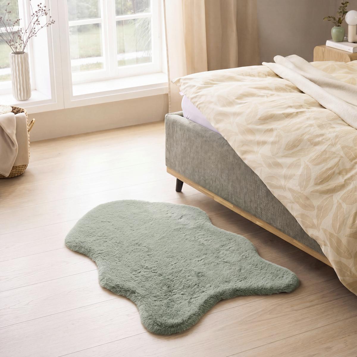 Blană artificială Susi - cafeniu/roz antic, Romantik / Landhaus, textil/blană (90/60cm) - Modern Living