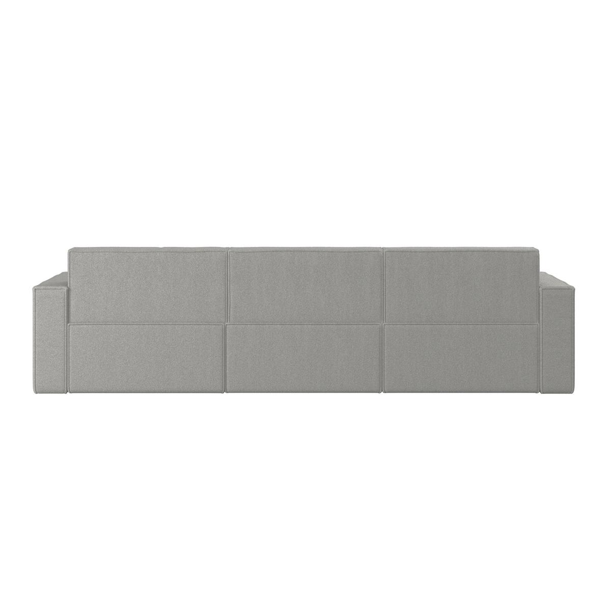 Sarokkanapé Szürke Színben Milo - világosszürke/világosbarna, Modern, műanyag/faalapú anyag (310/83/148cm) - Bessagi Home