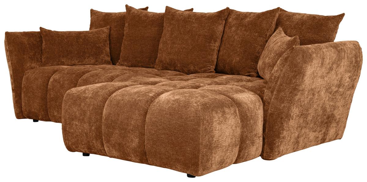 Kutna Garnitura Cammellio - narančasta/crna, Moderno, tekstil (296/189cm) - Mömax