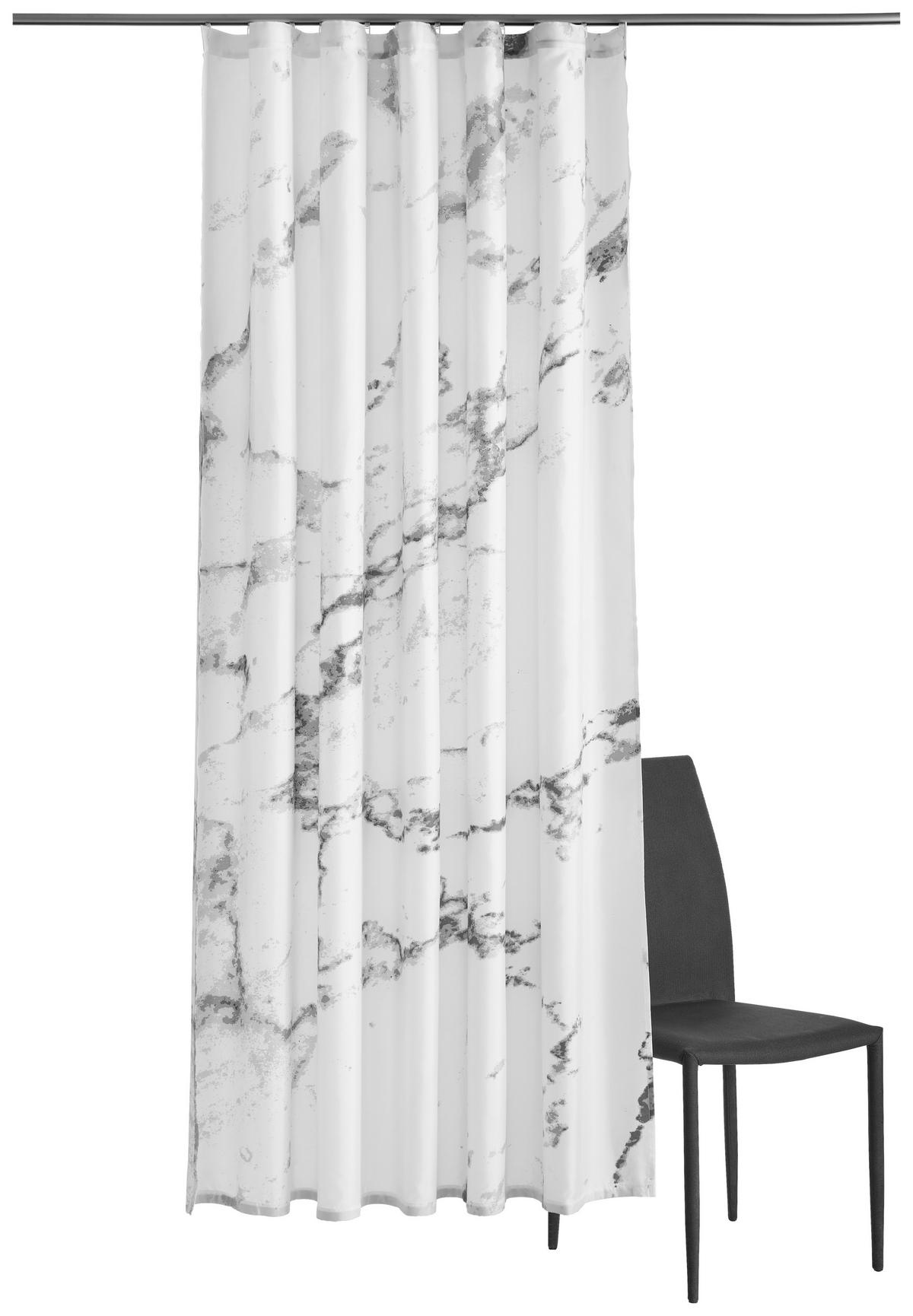 ZASŁONA PRYSZNICOWA MARBLE - antracytowy, Design, tkanina (180/200cm) - Kleine Wolke