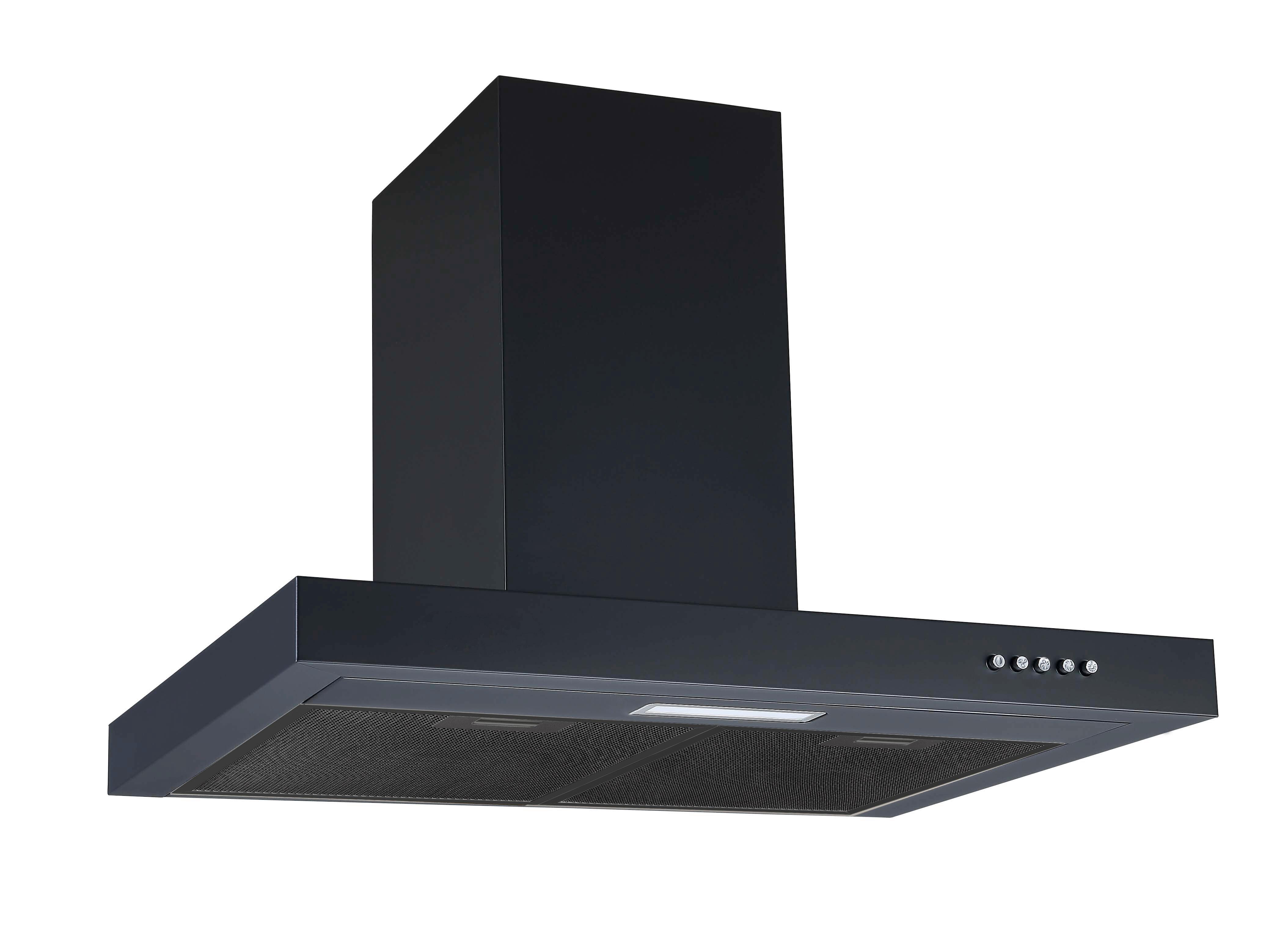 Dunstabzugshaube 6004BH Schwarz - Schwarz, Basics, Metall (60/45-83/45cm) - PKM