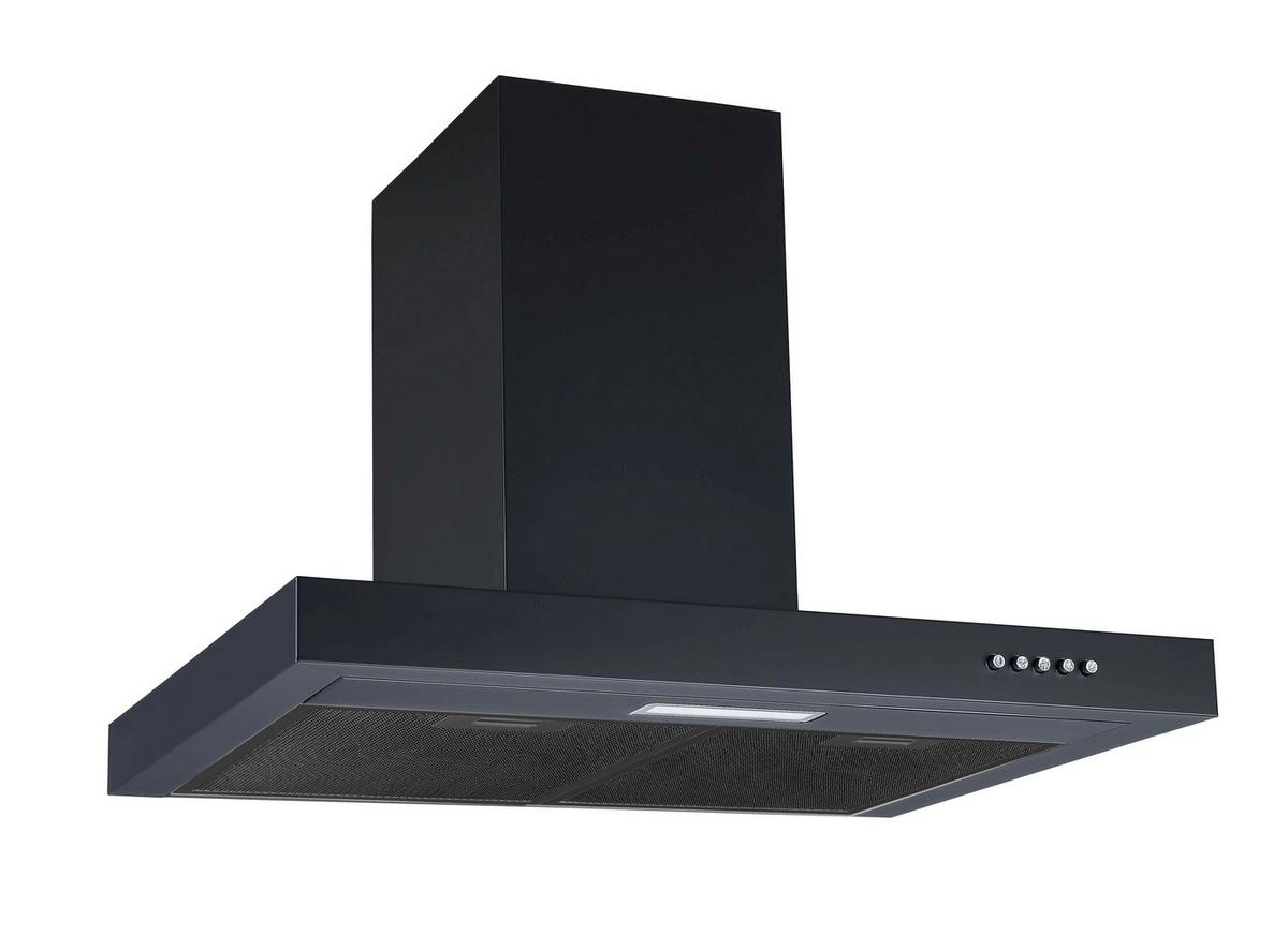 Dunstabzugshaube 6004BH Schwarz - Schwarz, Basics, Metall (60/45-83/45cm) - PKM